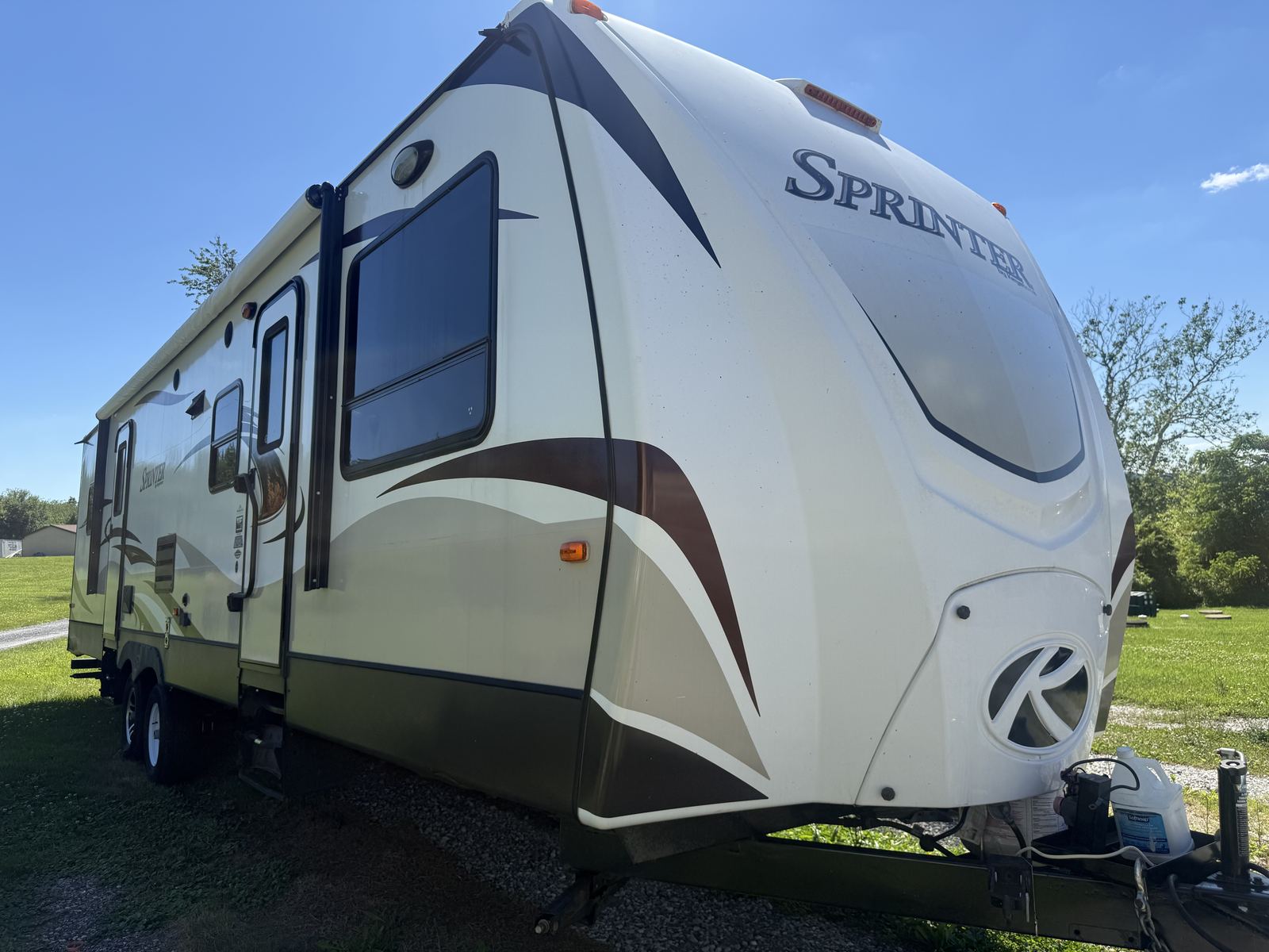 Travel trailer RV detail